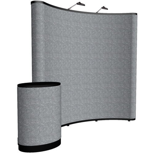 8′ Curved Show ‘n Rise Floor Display Kit (fabric)